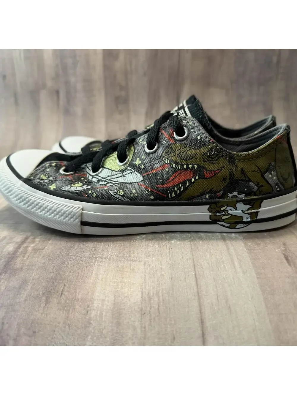 Converse Chuck Taylor All Star Interstellar Dinos Shoes Youth 2 Dinosaur UFOs